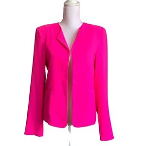 Stella Laguna Beach Open Front Pink Blazer Size Medium
